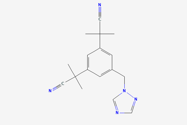 Anastrozole 2D chemical structure