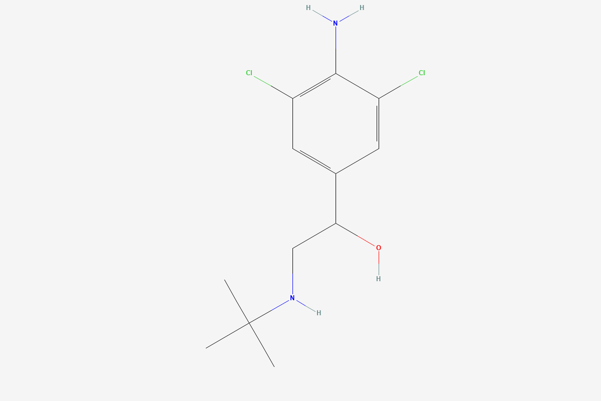 Clenbuterol 2D chemical structure