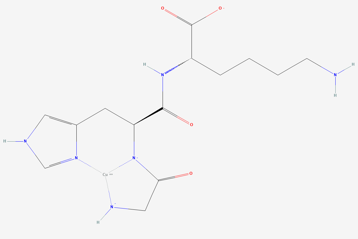 GHK-Cu 2D chemical structure