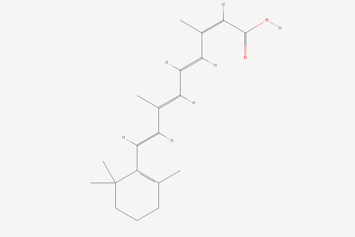 Isotretinoin 2D chemical structure