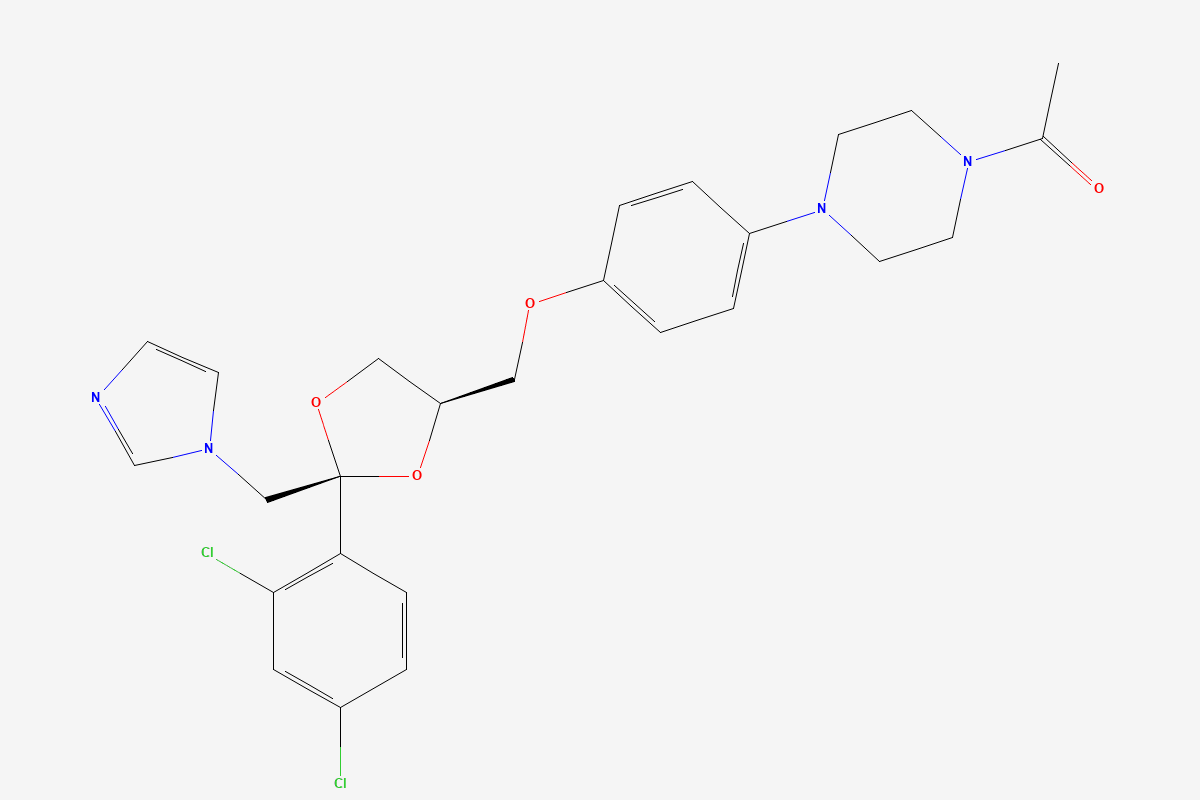 Ketoconazole 2D chemical structure