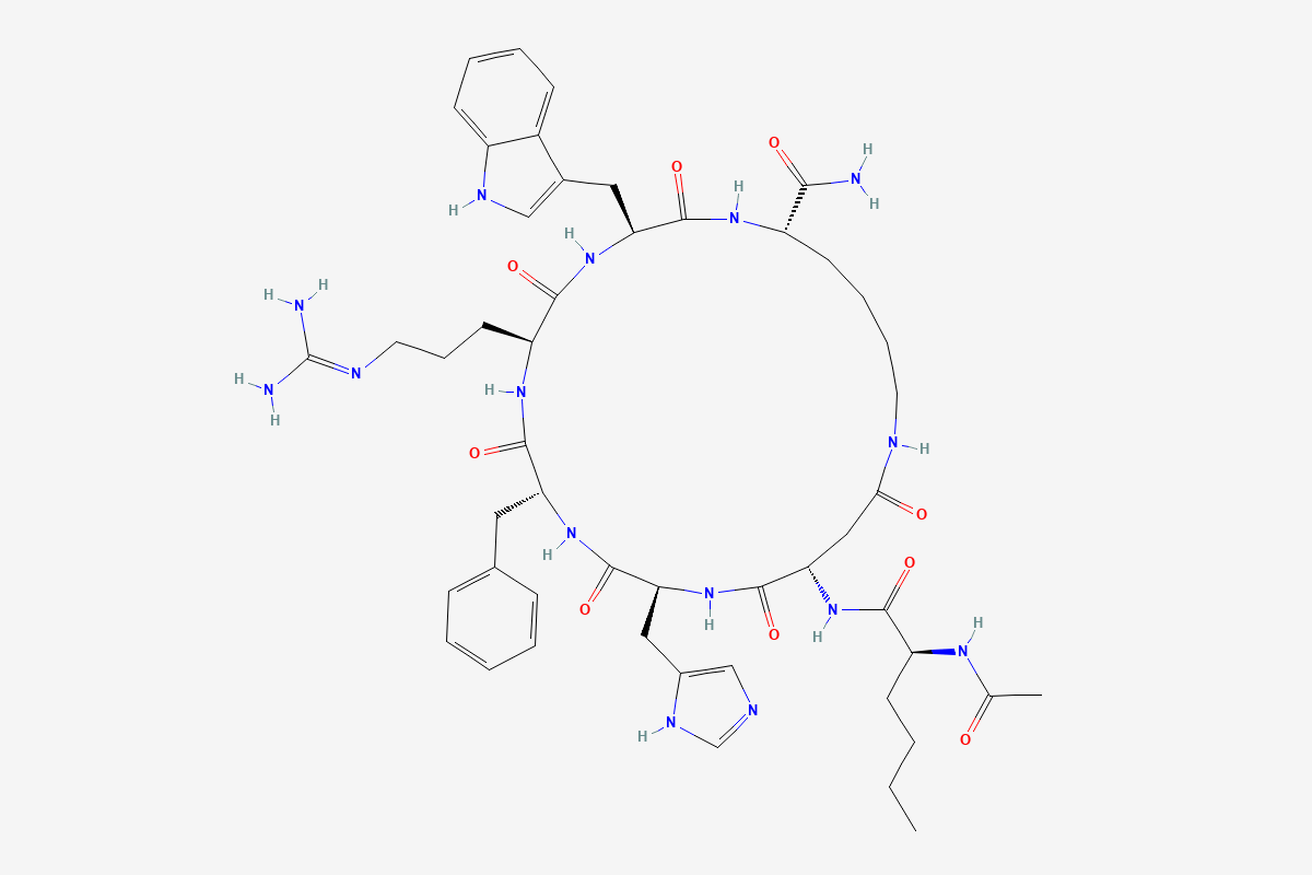 Melanotan II 2D chemical structure