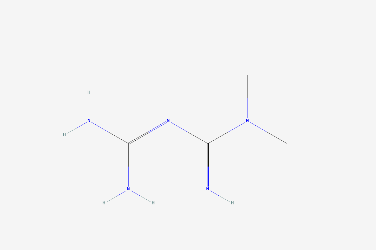 Metformin 2D chemical structure
