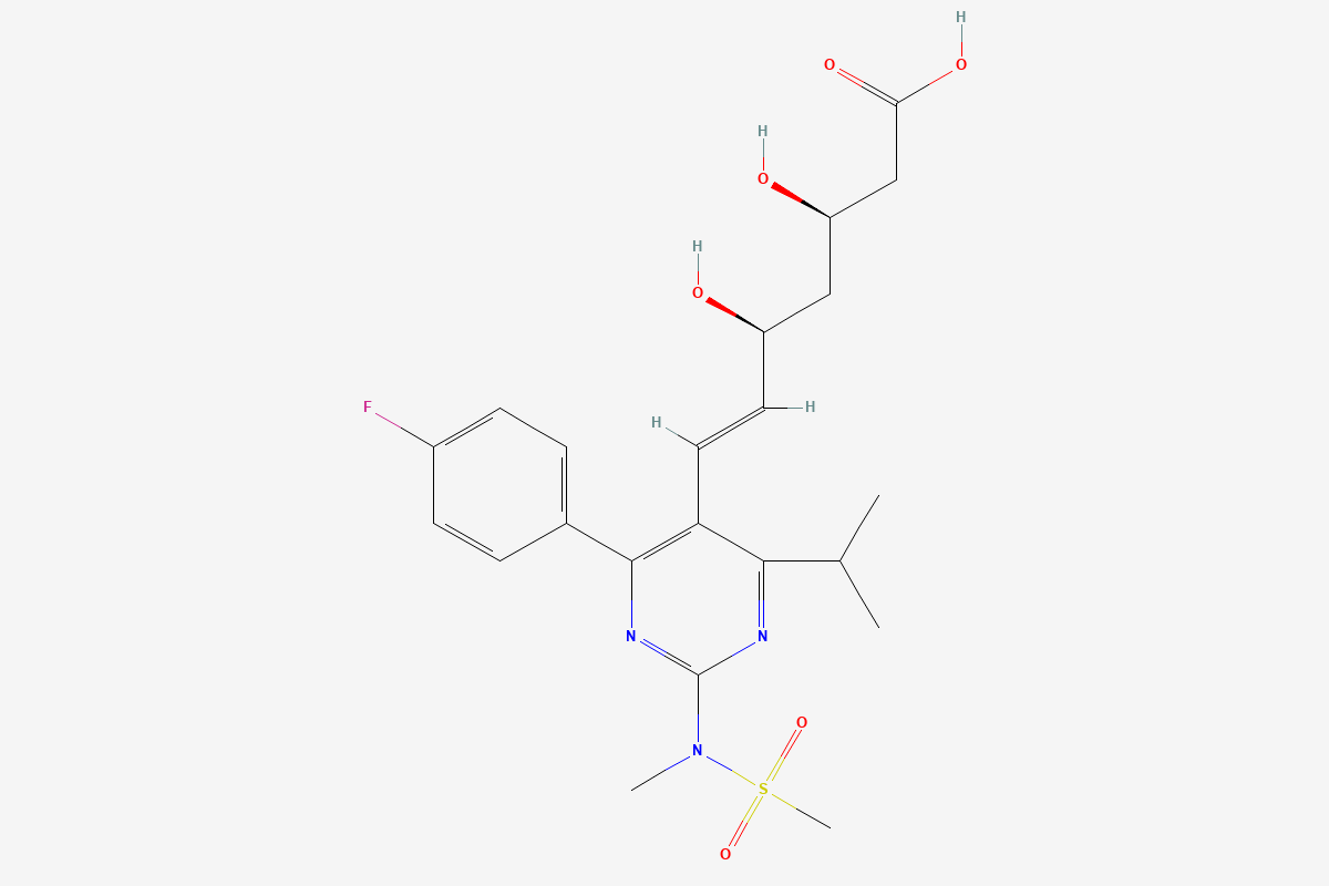 Rosuvastatin 2D chemical structure
