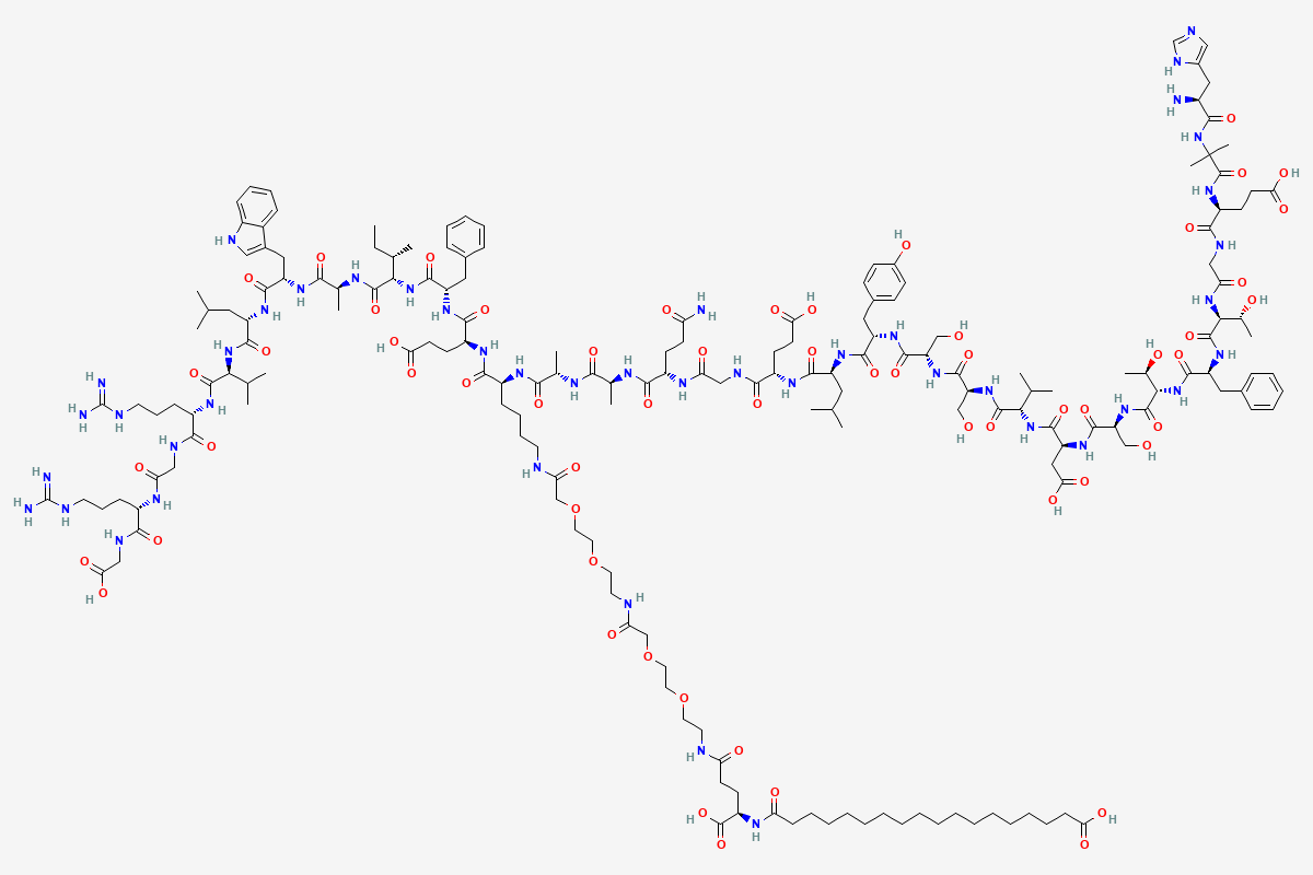 Semaglutide 2D chemical structure