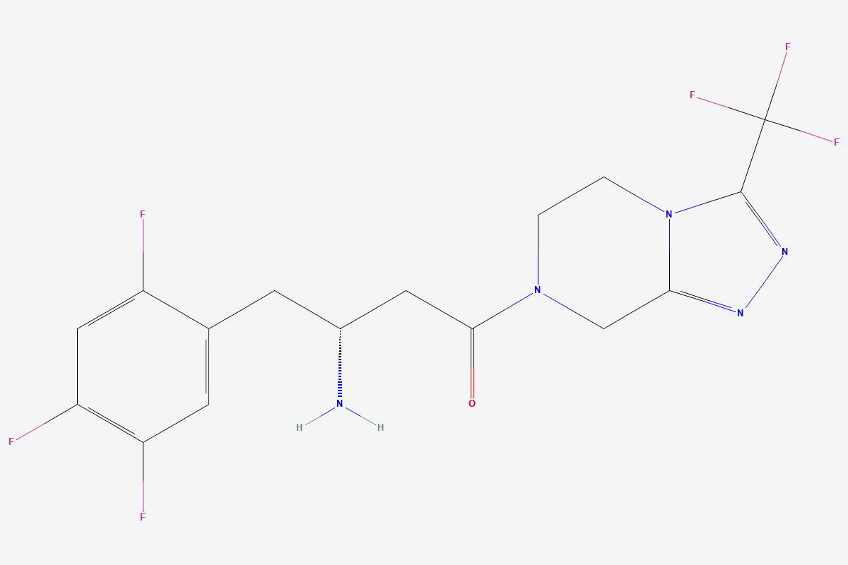 Sitagliptin 2D chemical structure