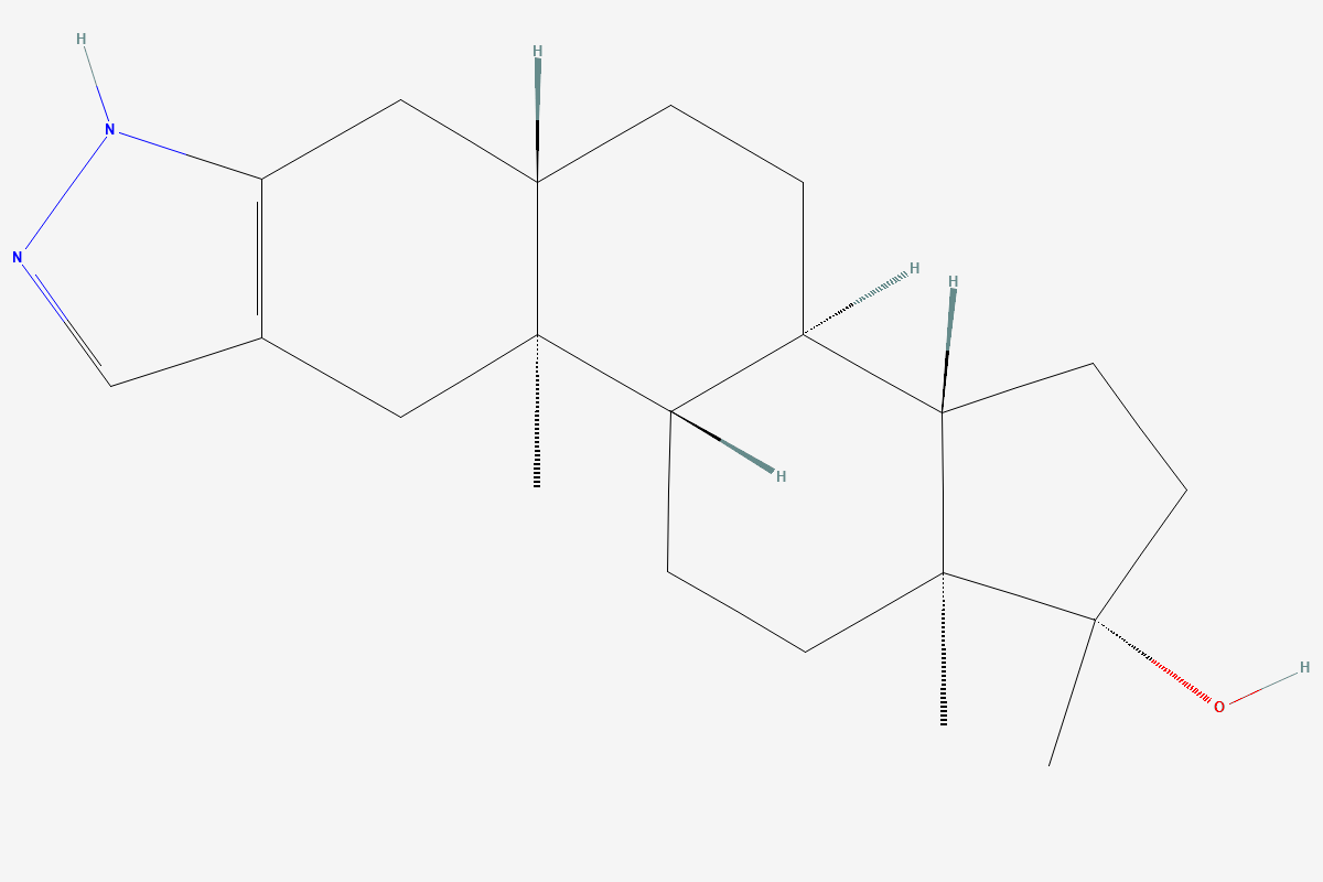 Stanozolol 2D chemical structure
