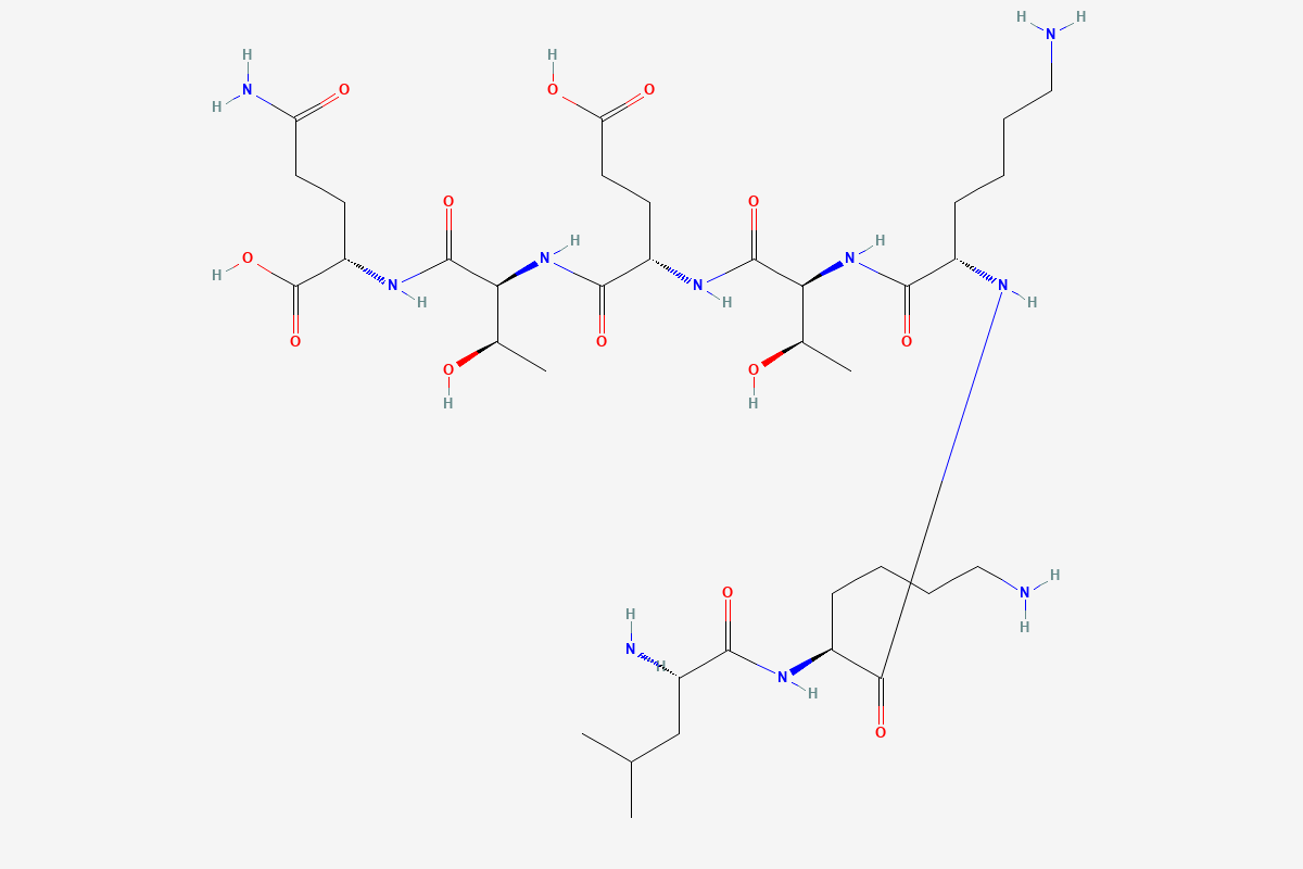 TB-500 fragment 17–23 2D chemical structure