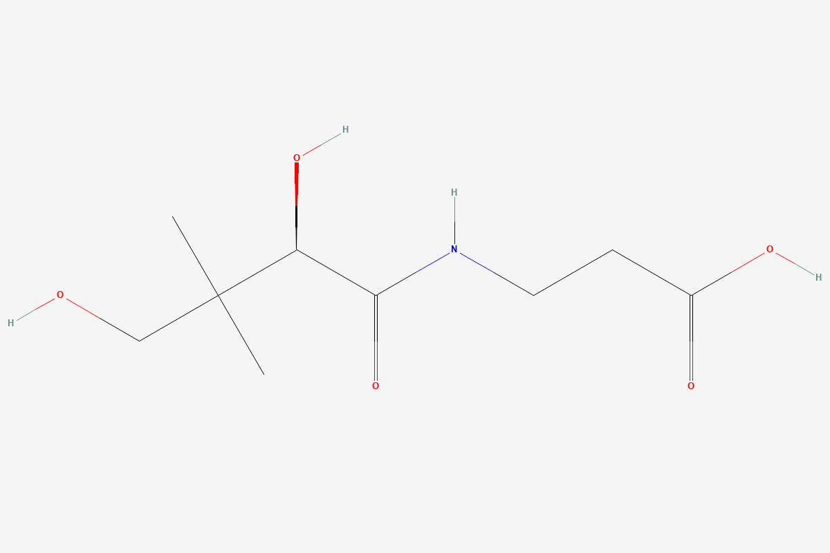 Vitamin B5 2D chemical structure